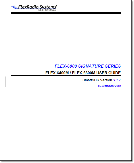 FLEX-6000 Series User Guide - Click Image to Close